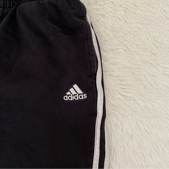 Retro Adidas 3 stripe sweatpants / joggers - black & white stripes - Picture 9 of 14